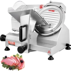 VEVOR Commercial Meat Slicer, 200W Electric Deli Food Slicer, 350-400RPM Meat Slicer With 8" Carbon Steel Blade, 0 - 0.47 Inch -Vevor GUEST 6d446384 3f77 4785 acab ebfbb60d4946