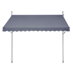 VEVOR 138 X 47" Patio Awning Retractable, Awning Sunshade Shelter With Manual Crank Handle, Outdoor Patio Canopy Sunsetter Deck, Dark Gray -Vevor GUEST 6e36a28b 44a0 441d 86f0 f568df1e31d3