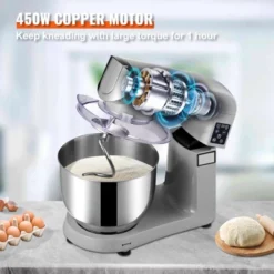 VEVOR 6 In 1 Stand Mixer, 450W Multifunctional Electric Mixer With Tilt-Head, 6 Speeds And LCD Screen Timing, 7.4Qt Stainless Bowl, Dough Hook -Vevor GUEST 6e98b51e 6275 4dd7 b798 f1801570fef9