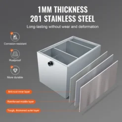 VEVOR Commercial Grease Trap, 40 LBS Grease Interceptor, Side Inlet Interceptor, Stainless Steel Grease Trap, 10 GPM Waste Water Oil-water Separator -Vevor GUEST 6fdb1fa9 c19d 4aa5 95df d2c60c675f09