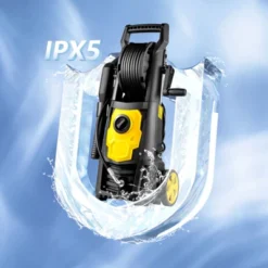 VEVOR Electric Pressure Washer, 2000 PSI, Max 1.65 GPM Power Washer With 30 Ft Hose & Reel, 5 Quick Connect Nozzles, Foam Cannon