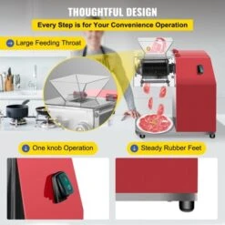 VEVOR Commercial Meat Cutting Machine, 551 Lbs/H 850W Meat Shredding Machine, 3.5mm Blade, Stainless Steel Restaurant Food Cutter, Red -Vevor GUEST 6ff8a755 93fa 4ba4 8a76 9719a7776d2f