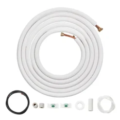 VEVOR 25FT Mini Split Line Set, 1/4" & 1/2" O.D Copper Pipes Tubing And Triple-Layer Insulation,for Air Conditioning Or Heating Pump Equipment,White -Vevor GUEST 729f4341 6829 4390 a899 ed4b2b744693