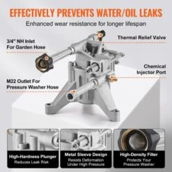 VEVOR Pressure Washer Pump, 7/8" Shaft Vertical, 3100 PSI, 2.5GPM, Replacement Power Washer Pumps Kit With 5 Nozzles, Silver 11 VEVOR Pressure Washer Pump, 7/8" Shaft Vertical, 3100 PSI, 2.5GPM, Replacement Power Washer Pumps Kit With 5 Nozzles, Silver -Vevor GUEST 730e9fe1 266d 4cdf a89b 40118c80c9e9
