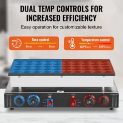 VEVOR Mini Dutch Pancake Maker, 50PCS 43mm Diameter Dorayaki Baker Machine, 1700W Commercial Electric Poffertjes Grill, Non-stick Stainless Steel -Vevor GUEST 731c4466 b896 4638 94ed 0159757e83ea