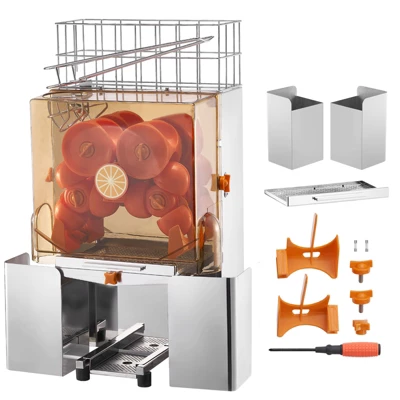 VEVOR Commercial Orange Juicer Machine, 120W Automatic Juice Extractor, Stainless Steel Orange Squeezer For 20 Oranges Per Minute 8 VEVOR Commercial Orange Juicer Machine, 120W Automatic Juice Extractor, Stainless Steel Orange Squeezer For 20 Oranges Per Minute - Image 8