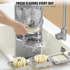 VEVOR Commercial French Fry Cutter With 4 Replacement Blades, 1/4″ And 3/8″ Blade Easy Dicer Chopper, 6-wedge Slicer And 6-wedge Apple Corer -Vevor GUEST 7342833b 497f 47ee 812e 267294897aa1