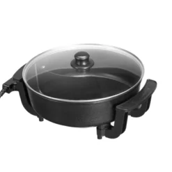 VEVOR Electric Hot Pot, 1360W 5 L Double-flavor Shabu Shabu Pot, Non-Stick Electric Cooker With Divider, Clear Glass Lid, Black -Vevor GUEST 74291f47 81f7 4bb7 8250 4f13698babbe