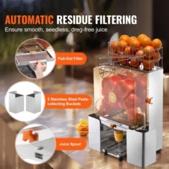 VEVOR Commercial Orange Juicer Machine, 120W Automatic Juice Extractor, Stainless Steel Orange Squeezer For 20 Oranges Per Minute 11 VEVOR Commercial Orange Juicer Machine, 120W Automatic Juice Extractor, Stainless Steel Orange Squeezer For 20 Oranges Per Minute -Vevor GUEST 74638649 fdf0 45c8 a8bb 09f90f95043f