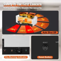 VEVOR Electric Soup Warmer, Dual 7.4QT Stainless Steel Round Pot, 1200W Commercial Food Warmer, 86~185°F Adjustable Temp -Vevor GUEST 74d2c8b4 e615 4788 ad1d d49f921c195a