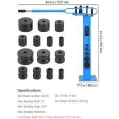 VEVOR Manual Pipe Bender, Pipe Tube Bender With 14 Bending Dies, 200° Heavy-Duty Tube Bending Tool For Copper Aluminum Iron Pipes 14 VEVOR Manual Pipe Bender, Pipe Tube Bender With 14 Bending Dies, 200° Heavy-Duty Tube Bending Tool For Copper Aluminum Iron Pipes -Vevor GUEST 74ee56ad 076e 4ed3 9aa0 18a7f22f3105