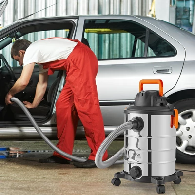 VEVOR Stainless Steel Wet Dry Shop Vacuum, 8 Gallon 6 Peak HP Wet/Dry Vac, Powerful Suction With Blower Function W/ Attachment 2-in-1 Crevice Nozzle 1 VEVOR Stainless Steel Wet Dry Shop Vacuum, 8 Gallon 6 Peak HP Wet/Dry Vac, Powerful Suction With Blower Function W/ Attachment 2-in-1 Crevice Nozzle