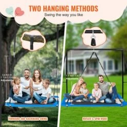 VEVOR Platform Swing, 60 Inch Platform Tree Swing For Kids And Adults, 700lbs Weight Capacity Outdoor Swing, 900D Oxford Fabric Swing Seat -Vevor GUEST 756651b7 ccd1 4b7e b620 d2651b98b2f2