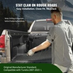 VEVOR Truck Bed Storage Box, Lockable Lid, Waterproof ABS Wheel Well Tool Box 6.6 Gal/20 L With Password Padlock, Black -Vevor GUEST 75ab2b4c 4ea3 4769 919a 6e4325b5e9f3