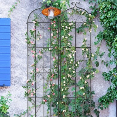 VEVOR Garden Trellis For Climbing Plants, 87 X 20 In, 2 Packs Rustproof Metal Garden Flower Trellis, Outdoor Climbing Rose Trellis Cucumbers Support 1 VEVOR Garden Trellis For Climbing Plants, 87 X 20 In, 2 Packs Rustproof Metal Garden Flower Trellis, Outdoor Climbing Rose Trellis Cucumbers Support
