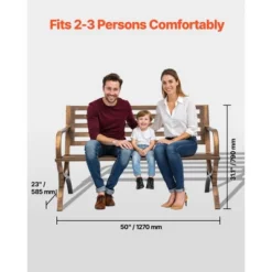 VEVOR Outdoor Bench, 50 Inch, Carbon Steel Metal Frame With Slatted Pattern Backrest And Round Edge Armrests, Weatherproof, Antique Bronze 11 VEVOR Outdoor Bench, 50 Inch, Carbon Steel Metal Frame With Slatted Pattern Backrest And Round Edge Armrests, Weatherproof, Antique Bronze -Vevor GUEST 7694b3f1 651f 4547 a7a9 56513045d38c