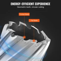 VEVOR Annular Cutter Set, 6 Pcs Weldon Shank Mag Drill Bits, 1/2" To 1-1/16" Cutting Diameter, 1" Cutting Depth, M2AL High-Speed Steel, Black -Vevor GUEST 7710341a ffd8 4090 8426 7b3bfdbc8553