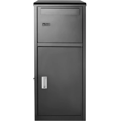 VEVOR Package Delivery Boxes For Outside 16.2"x15.8"x44", Galvanized Steel Package Delivery Box With Coded Lock, Removable Anti-theft Baffle, Black 8 VEVOR Package Delivery Boxes For Outside 16.2"x15.8"x44", Galvanized Steel Package Delivery Box With Coded Lock, Removable Anti-theft Baffle, Black - Image 8