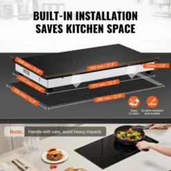VEVOR Electric Cooktop, 24 Inch 2 Burners Built-in Electric Stove Top, 1800W Ceramic Top Radiant Cooktop With Glass Panel, Touch Control, Timer 13 VEVOR Electric Cooktop, 24 Inch 2 Burners Built-in Electric Stove Top, 1800W Ceramic Top Radiant Cooktop With Glass Panel, Touch Control, Timer -Vevor GUEST 78ba5540 6aa5 4d25 a9c1 1a903bc7d5d5