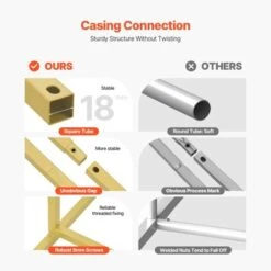 VEVOR Wedding Arch Backdrop Stand, 7.2FT & 4FT, Set Of 2 Stand With Case Connection & Chassis Crossbar Design -Vevor GUEST 78df5a46 5d06 4ddc 9089 700fb8ac9aed