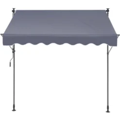 VEVOR Manual Retractable Awning, 118" Outdoor Retractable Patio Awning Sunshade Shelter, Adjustable Patio Door Window Awning Canopy -Vevor GUEST 7a76b768 b5f2 491b a6ef 3e13e9292525