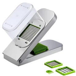 VEVOR Vegetable Chopper, Food Veggie Cutter With 3 Stainless Steel Blades, Onion Slicer With Container, Silver -Vevor GUEST 7ab34381 c0ec 4a89 ae4c 5fa3edff6591