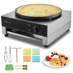 VEVOR Electric Crepe Maker, 16-Inch Commercial Crepe Machine, 1700W Flat Plate Crepe Griddle, Nonstick Stainless Steel Pancake Making Machine -Vevor GUEST 7af604f6 9b57 45a8 bcd2 00c6bb2d181a