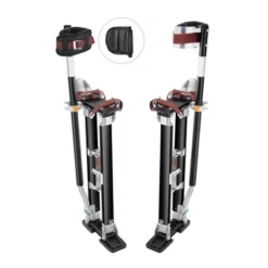 VEVOR Drywall Stilts, 24''-40'' Adjustable Aluminum Tool Stilts With Protective Knee Pads, Non-slip Work Stilts For Sheetrock Painting, Black -Vevor GUEST 7b288fbd b728 447c 974e eb825d5630ea