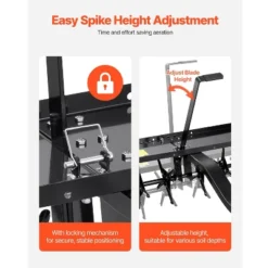 VEVOR Tow Behind Plug Aerator, 40-Inch Tow Behind Lawn Plug Aerator With Universal Hitch, Pull Behind Aerator, Black -Vevor GUEST 7b65a228 863f 4c27 9576 af4eed97b8ad