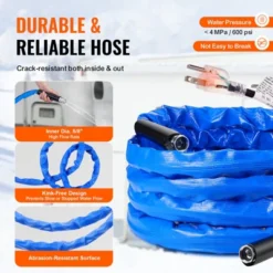 VEVOR 30ft Heated Water Hose For RV, Heated Drinking Water Hose With Corrugated Cover Antifreeze To -45°F, Automatic Self-regulating, 5/8" I.D. Blue 13 VEVOR 30ft Heated Water Hose For RV, Heated Drinking Water Hose With Corrugated Cover Antifreeze To -45°F, Automatic Self-regulating, 5/8" I.D. Blue -Vevor GUEST 7de90808 5b88 45b9 ab6d fdb49a98a39d