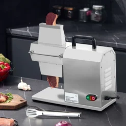 VEVOR Commercial Meat Tenderizer, Heavy Duty Stainless Steel Kitchen Tool With Handle, Meat Tong, And Cleaning Brush, 450W Electric Meat Tenderizer