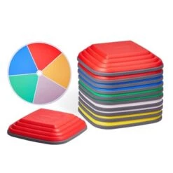 VEVOR Balance Stepping Stones For Kids, 10 PCS, Up To 220 Lbs, Non-Slip Toddlers Sensory Stepping Stones, Toys For Children Aged 3 4 5 6 7 8+ -Vevor GUEST 80c9ffa2 7642 4b0e a83a 26c4aa9b70be