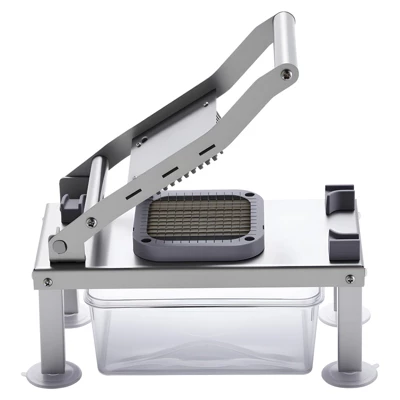 VEVOR Vegetable Chopper Mandoline Slicer, All-in-1 Food Veggie Cutter With 8 Stainless Steel Blades, Cheese Grater Onion Potato Salad Dicer, Silver 8 VEVOR Vegetable Chopper Mandoline Slicer, All-in-1 Food Veggie Cutter With 8 Stainless Steel Blades, Cheese Grater Onion Potato Salad Dicer, Silver - Image 8