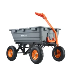 VEVOR Garden Cart, Durable Poly Dump Cart With Simple Assembly Steel Structure, Handy Wheelbarrow With 1500 Lbs Load Capacity, 13 Inch Wheels -Vevor GUEST 818c921a 223a 4303 8393 a1814d57a002