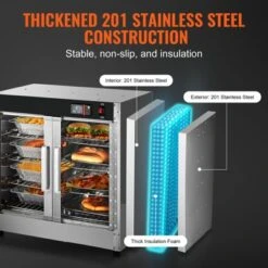 VEVOR Hot Box Food Warmer, 4-Tier Concession Warmer With Water Tray, 4 Pans, Glass Double-door And Adjustable Shelves -Vevor GUEST 81f589cf b529 4411 a31f e9a15945b67f