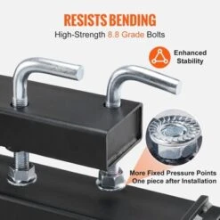 VEVOR Pallet Forks, 2000 Lbs Clamp On Pallet Forks, 43" Total Length Heavy Duty Pallet Forks With Adjustable Stabilizer Bar -Vevor GUEST 84c2310d 2ddd 4495 9858 7319859cd76c