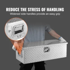 VEVOR Heavy Duty Aluminum Truck Bed Tool Box, Diamond Plate Tool Box With Side Handle And Lock Keys, Storage Tool Box Chest Box Organizer, Silver -Vevor GUEST 84f5fec5 0165 4665 883a 0b6e4d8f096e