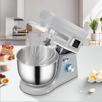 VEVOR Stand Mixer, 660W Electric Dough Mixer With 6 Speeds LCD Screen Timing, Tilt-Head Food Mixer With 7.4 Qt Stainless Steel Bowl, Dough Hook 1 VEVOR Stand Mixer, 660W Electric Dough Mixer With 6 Speeds LCD Screen Timing, Tilt-Head Food Mixer With 7.4 Qt Stainless Steel Bowl, Dough Hook