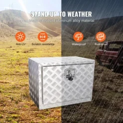 VEVOR Underbody Truck Box, 24"×14"×16" Pickup Storage Box, Heavy Duty Aluminum Diamond Plate Tool Box With Lock And Keys, Waterproof Trailer Storage -Vevor GUEST 8680e389 7d5a 4633 966f 85a3f576c255