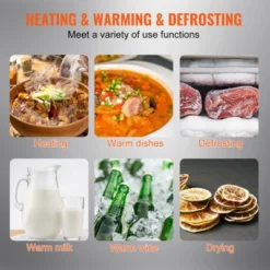 VEVOR Electric Warming Tray, 16.5" X 11" Portable Tempered Glass Heating Tray With Temperature Control (65-90℃) -Vevor GUEST 86e5b138 d624 4a89 9e17 0812ecf54e2b