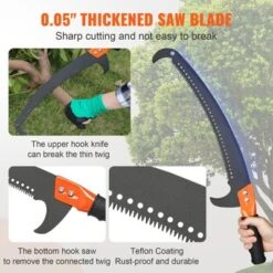 VEVOR Manual Pole Saw, 7.3-27 Ft Extendable Tree Pruner, Branch Trimmer With Lightweight 8 Fiberglass Handles -Vevor GUEST 8781ca1e f23d 4668 8922 469ef1238d49