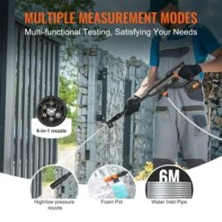 VEVOR Cordless Pressure Washer, 580-PSI 1.1 GPM Portable Power Cleaner, Handheld High-Pressure Car Washer Gun With 4.0Ah Battery, Charger, Black -Vevor GUEST 88972487 a2c6 47fe 8e6d fdb6dda2e358