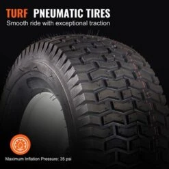 VEVOR Lawn Mower Tires With Rim, 16x6.5-8" Tubeless Tractor Tires, 2-Pack Tire And Wheel Assembly, Turf Pneumatic Tires, 3" Offset Hub, Black -Vevor GUEST 8967cd04 5b75 494d afde fd4286c1582f