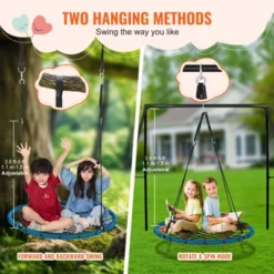VEVOR Spider Web Saucer Swing, 40 Inch Round Swings For Kids Outdoor, 750lbs Weight Capacity Saucer Tree Swing, Stable Woven Rope Swing Seat 13 VEVOR Spider Web Saucer Swing, 40 Inch Round Swings For Kids Outdoor, 750lbs Weight Capacity Saucer Tree Swing, Stable Woven Rope Swing Seat -Vevor GUEST 8a3891bb 144f 41b4 87ad b2818d235fab