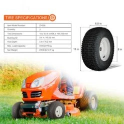 VEVOR Lawn Mower Tires With Rim, 16x6.5-8" Tubeless Tractor Tires, 2-Pack Tire And Wheel Assembly, Turf Pneumatic Tires, 3" Offset Hub, Black -Vevor GUEST 8a53a9c0 1345 4a95 8ba3 3c6256f58c13