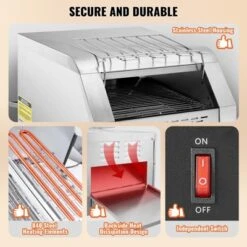 VEVOR Commercial Conveyor Toaster, 300 Slices/Hour Conveyor Belt Toaster, Heavy Duty Stainless Steel Commercial Toaster Oven -Vevor GUEST 8b3d9a59 7694 4635 8808 2b20021fc3d7