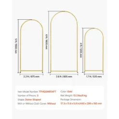 VEVOR Wedding Arch Backdrop Stand, Set Of 3, Metal Stable Stand With Case Connection & Chassis Crossbar Design 14 VEVOR Wedding Arch Backdrop Stand, Set Of 3, Metal Stable Stand With Case Connection & Chassis Crossbar Design -Vevor GUEST 8c999bc2 0e7d 47b6 81a2 a4528f5922aa