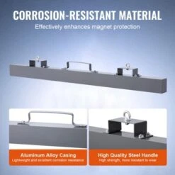 VEVOR 93 Lbs Hanging Magnetic Sweeper Pickup Tool, Nail Hang-Type Magnetic Forklift Sweeper, Industrial-Grade Magnets Steel Material, Gray -Vevor GUEST 8cb45e90 c362 45ab 9fd0 0a06098779ac