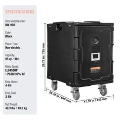 VEVOR Insulated Food Pan Carrier, 95 Qt Hot Box For Catering, Food Box Carrier With Buckle, Front Loading Food Warmer With Handles 14 VEVOR Insulated Food Pan Carrier, 95 Qt Hot Box For Catering, Food Box Carrier With Buckle, Front Loading Food Warmer With Handles -Vevor GUEST 8cbb9c98 15a3 416c 8e72 0b2034ebd0ff