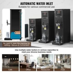 VEVOR Commercial Water Boiler, Electric Hot Water Dispenser With 316 Stainless Steel Heating Tube, 1500W Step-by-step Fast Heating 50L Per Hour -Vevor GUEST 8d9fdf5d 743a 4448 a5f2 dd012fe451a3